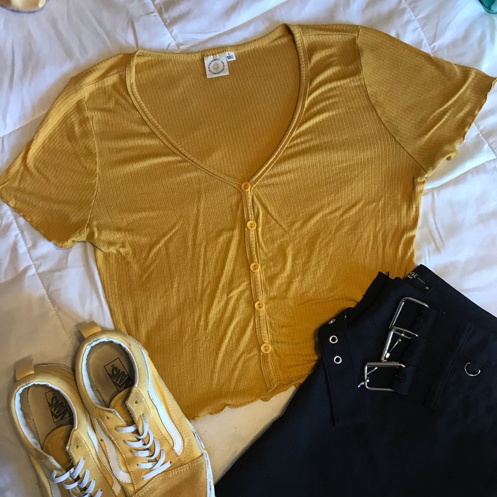 Yellow crop top bundle